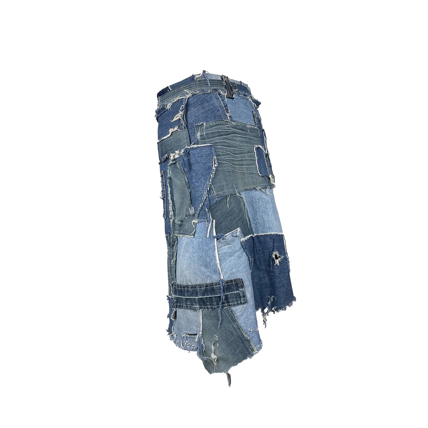 "Kimono" denim skirt